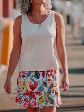 RIP SKIRT HAWAII Floral Watercolour Wrap Skirt US Sz XXL